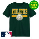 【送料無料】【大人もOK★ユースサイズ】 MLB公式 メジャーリーグオフィシャル キッズサイズ 男の子用Tシャツ 半袖トップス ボーイズサイズ アスレチックス ...