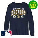 【送料無料】【大人もOK★ユースサイズ】 MLB公式 メジャーリーグオフィシャル キッズサイズ 男の子用長袖Tシャツ ロンT トップス ボーイズサイズ ミルウォ...