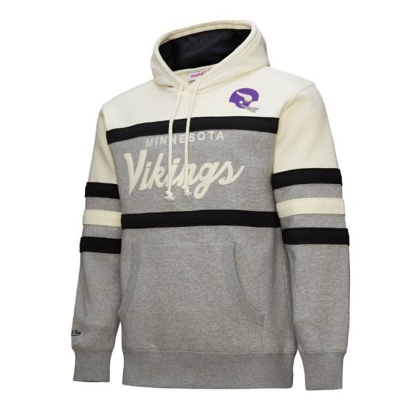 【送料無料】 NFL公式 正規品 メンズ パーカー 長袖トップス フーディー ミッチェルアンドネス Mitchell & Ness ミネソタ・バイキングス Minnesota Vikings Mitchell & Ness Head Coach Vintage Logo Pullover Hoodie