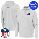 【送料無料】 NFL公式 正規品 メンズ パーカー 長袖トップス フーディー アンティグア Antigua バッファロー・ビルズ Buffalo Bills Antigua Connected Quarter-Zip Pullover Hoodie