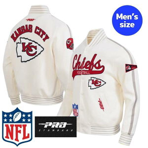 【送料無料】 NFL公式 正規品 メンズ アウター スタジャン バーシティジャケット プロスタンダード Pro Standard カンザスシティ・チーフス KANSAS CITY CHIEFS PRO GAME DAY RETRO JACKET