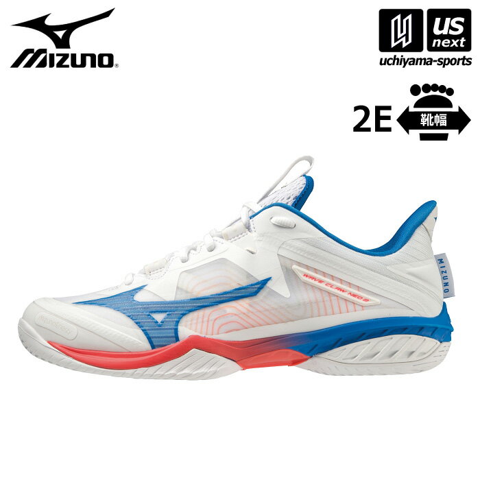 ミズノ 【 MIZUNO 】 バドミントンシューズ ウエーブクロー NEO 2 FIT 2024年継続MODEL 【 71GA2275 WAVE CLAW ウェーブクロー バトミントン ホワイト 2E メンズ レディース 】【あす楽対応 365日出荷】【メール便不可】[物流倉庫]