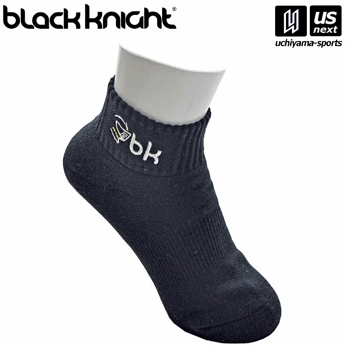 ブラックナイト【 black knight 】 バドミントン ソックス ショート丈 SC-2940 BLA(ブラック) 2025年春夏継続MODEL[M便 1/...