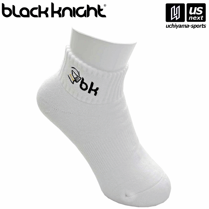 ブラックナイト【 black knight 】 バドミントン ソックス ショート丈 SC-2940 WHT(ホワイト) 2025年春夏継続MODEL[M便 1/...