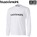 ブラックナイト【 black knight 】 バドミントン ドライロングTシャツ T-3218U WHT（ホワイト） 2024年春夏継続MODEL【メール便不可】[取り寄せ][自社倉庫]