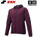 【物価高応援クーポン配布中】エスエスケイ【 SSK 】 野球 プレジャン 長袖フルZIPボンディングパーカー BWP2001 (2290)エンジ×ブラック 20...