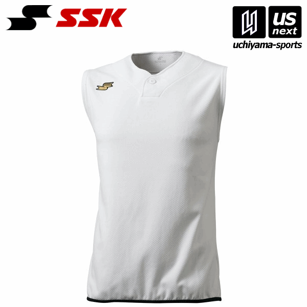 エスエスケイ【SSK】野球 トレーニングノースリーブシャツ BTN2320 （10）ホワイト 2025年継続MODEL[M便 1/1][取り寄せ][自社倉庫]
