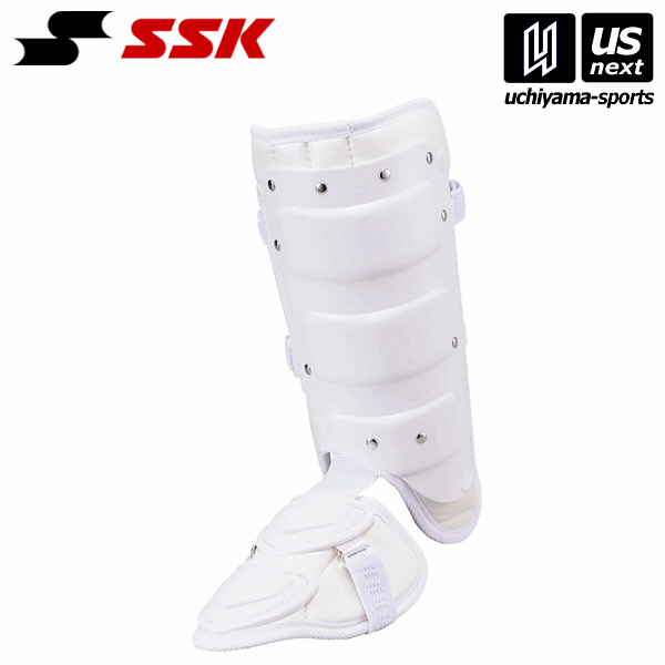 エスエスケイ【SSK】 野球 フットガード（左打者用） FG100R （10）ホワイト 2025年継続MODEL【メール便不可】[取り寄せ][自社倉庫]