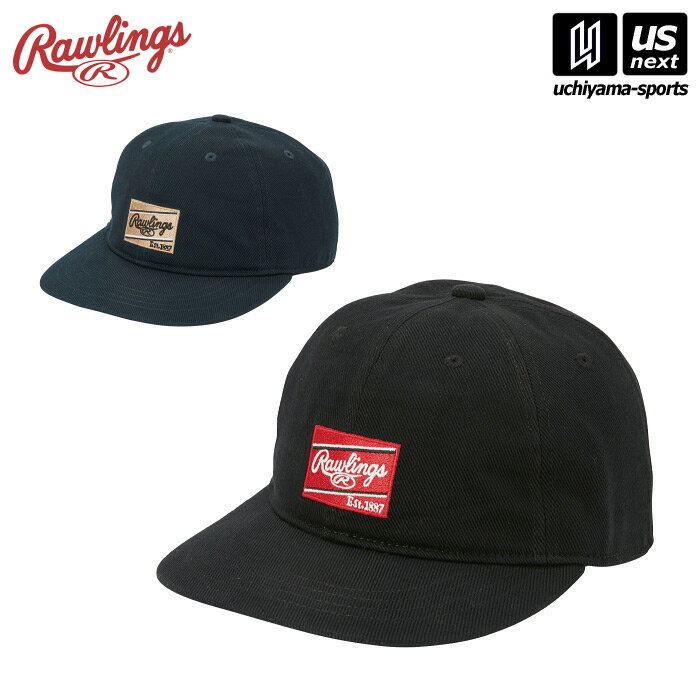 樂天商城 - ローリングス 【 Rawlings 】 野球 パッチロゴキャップ 2024〜25年秋冬MODEL 【 AAC14F01 帽子 野球帽 キャップ フラット 刺繍 綿 コットン アメカジ 】【翌日配達対象】【メール便不可】[自社倉庫]