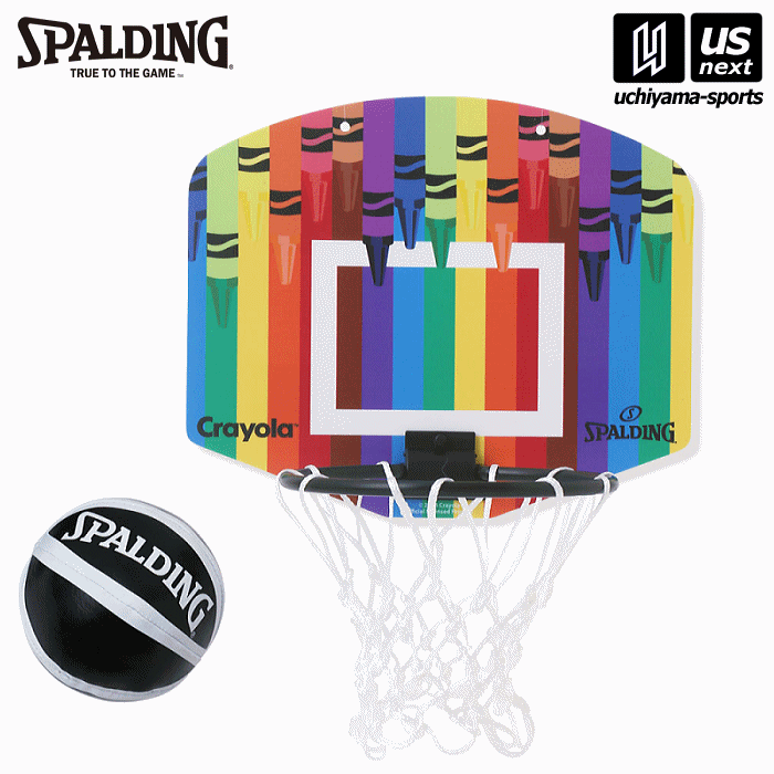スポルディング【 SPALDING 】バスケットゴール クレヨラ マイクロミニ クレヨン ストライプス 2025年春夏継続MODEL【 79-047CR Crayola MICROMINI CRAYON STRIPES バスケット バスケ バスケゴール ミニゴール】【翌日配達対象】【メール便不可】[自社倉庫]