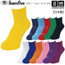 チームファイブ【 Team Five 】 バスケットボール 靴下 カラーショートソックス 2025年継続MODEL【ASS06 バスケットソックス ショート丈 ...
