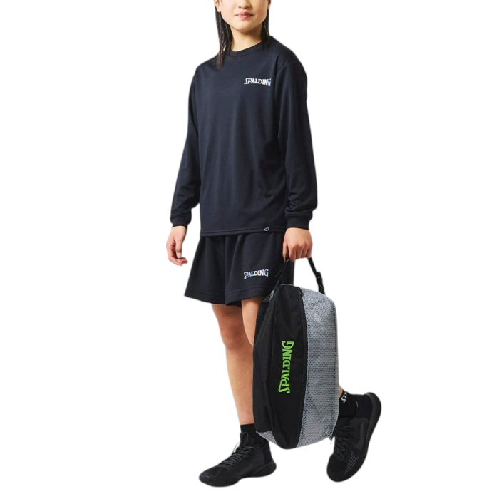 スポルディング【 SPALDING 】 バスケットボール シューズバッグ ブリーズ グレー×...