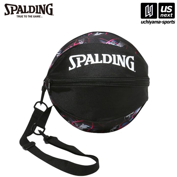 スポルディング【 SPALDING 】 バスケットボール ボールバッグ マーブル ブラックネオン【49-001MBN バ..
