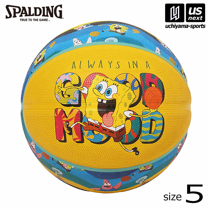 スポルディング【 SPALDING 】 バスケットボール 5号球 スポンジ・ボブ グッドムード ラバー 2025年春夏継続MODEL【 85-045J 5号ボール ラバーボール ゴムボール バスケ ボール 】【翌日配達対象】【メール便不可】[自社倉庫]