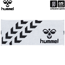 ヒュンメル【hummel】HAA5021 スポーツタオル (1090)ホワイト×ブラック 2024年春夏継続MODEL[M便 1/1][取り寄せ][自社倉庫]