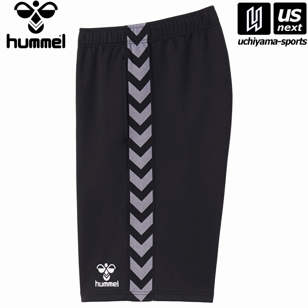 （送料無料）ヒュンメル【hummel】チームハーフパンツ HAT6098 (90)ブラック 2024年春夏継続MODEL【メール便不可】[取り寄せ][自社倉庫]