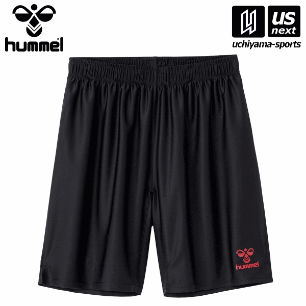 ヒュンメル 【 hummel 】 HJG5042P ジュニアプラクティスパンツ (9020)ブラック×レッド 2024年春夏継続MODEL【メール便不可】[取り寄せ][自社倉庫]