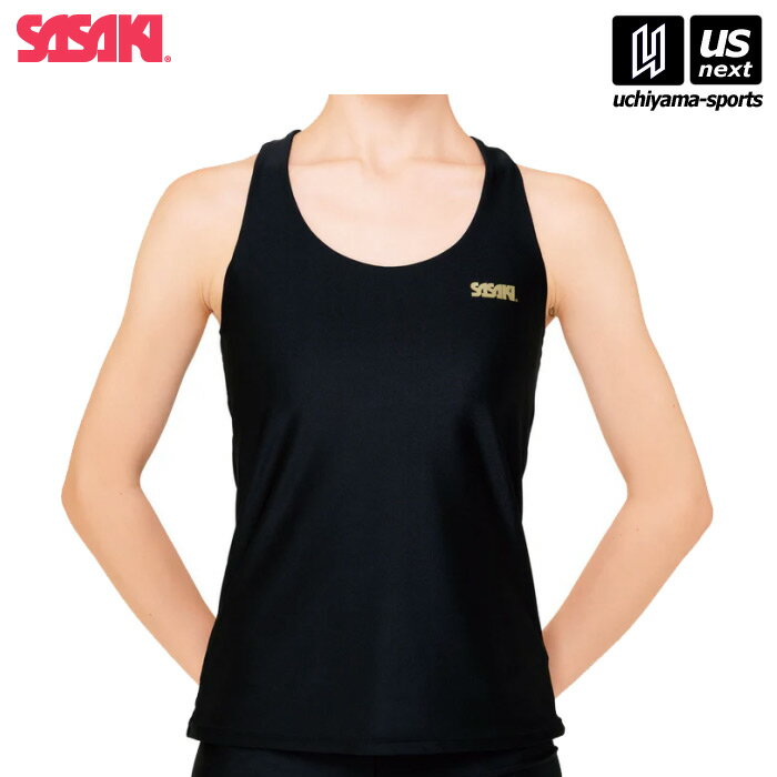 Leotards - ササキ 【 SASAKI 】 新体操 プレミアムYバックトップ ブラック 7061 【 ウエア 体操 スポーツ 練習 トレーニング 部活動 習い事 ジュニア キッズ レディース 】[M便 1/1][取り寄せ][自社倉庫]