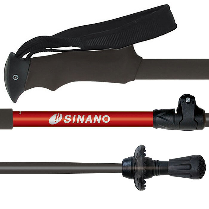 シナノ【 SINANO 】トレッキングポール ロングトレイル 115 90〜115cm 伸縮タイプ 左右1組 2026年継続MODEL【 510292 510293 ベーシック ポール 登山 トレッキング アウトドア 】【翌日配達対象】【メール便不可】[自社倉庫] 3