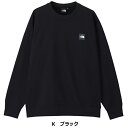 （国内正規品）ザ・ノースフェイス メンズ ヘザーロゴクルー 2024年春夏新色追加【 NT12334 Heather Logo Crew 長袖 スウェット THE NORTH FACE 】【あす楽対応 365日出荷】【メール便不可】[物流倉庫] 3