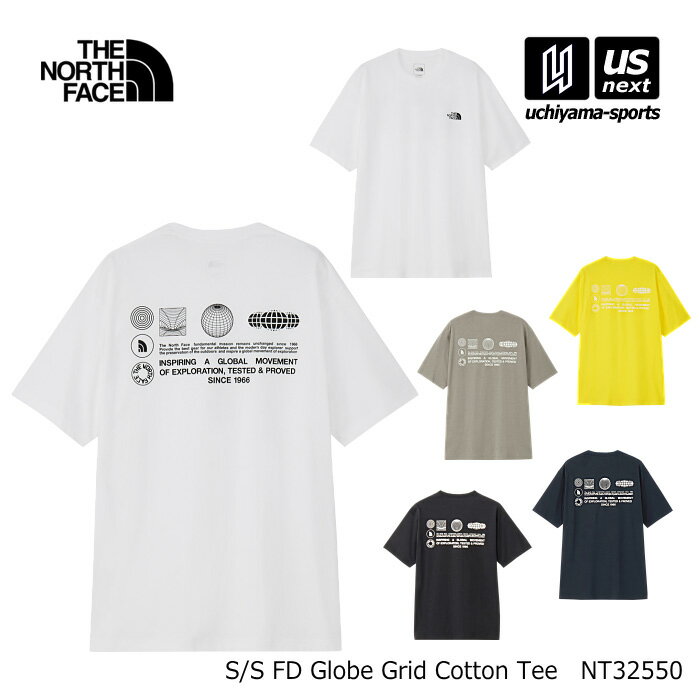 Rakuten - （国内正規品）ザ・ノース・フェイス ショートスリーブフラッシュドライグローブグリッドコットンティー 2026年春夏新色追加【 NT32550 S/S FD Globe Grid Cotton Tee THE NORTH FACE 】【翌日配達対象 365日出荷】【メール便は翌日配達不可】[M便 1/1][物流倉庫]