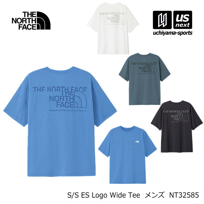 Rakuten - 【動画あり】（国内正規品）ザ・ノース・フェイス メンズ ショートスリーブESロゴワイドティー 2026年春夏新色追加【 NT32585 S/S ES Logo Wide Tee 半袖 Tシャツ THE NORTH FACE 】【翌日配達対象 365日出荷】【メール便は翌日配達不可】[M便 1/1][物流倉庫]