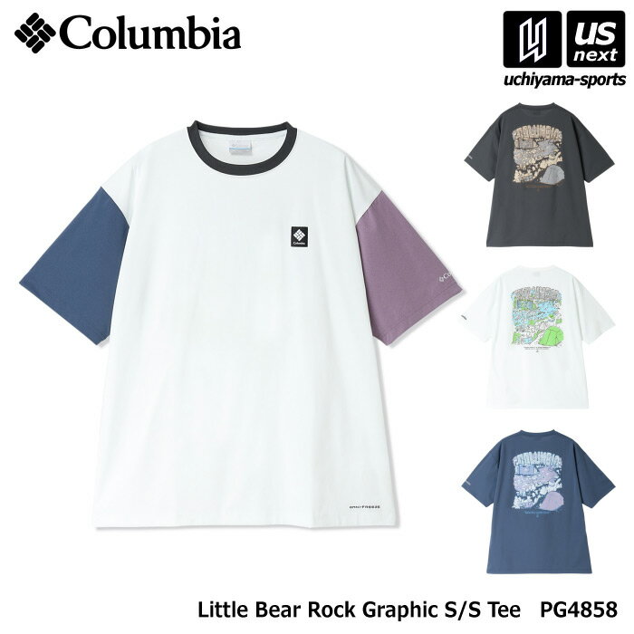 Rakuten - （国内正規品） コロンビア 【 Columbia 】 メンズ リトルベアロックグラフィックショートスリーブTシャツ 2026年春夏MODEL 【 PG4858 半袖 Tシャツ アウトドア キャンプ UVカット 男性 】【翌日配達対象】【メール便は翌日配達不可】[M便 1/1][自社倉庫]