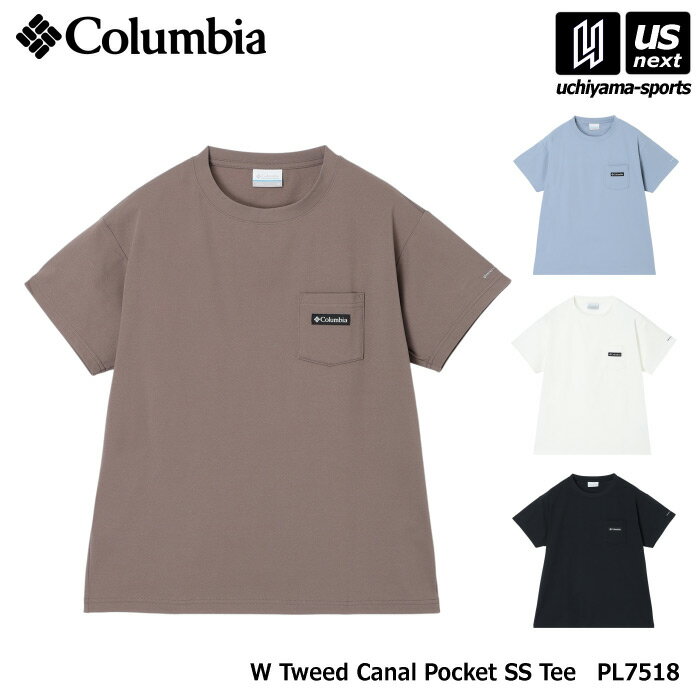樂天商城 - （国内正規品） コロンビア 【 Columbia 】 レディース ウィメンズツイードキャナル ポケット ショートスリーブTシャツ 2026年春夏MODEL 【 PL7518 半袖 Tシャツ アウトドア キャンプ UVカット 女性 】【翌日配達対象】【メール便は翌日配達不可】[M便 1/1][自社倉庫]