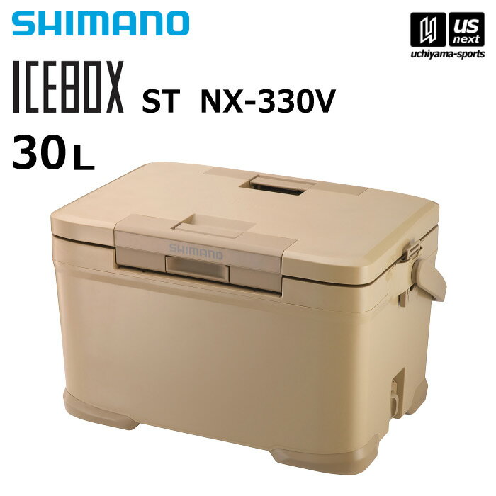 （7月末頃〜8月上旬入荷予定） シマノ 【 SHIMANO 】 クーラーボックス アイスボックス ICEBOX ST 30L 【 NX-330V 保冷 クーラー アウトドア キャンプ バーベキュー レジャー 頑丈 釣り ベージュ 】【あす楽対応】【メール便不可】[自社倉庫]