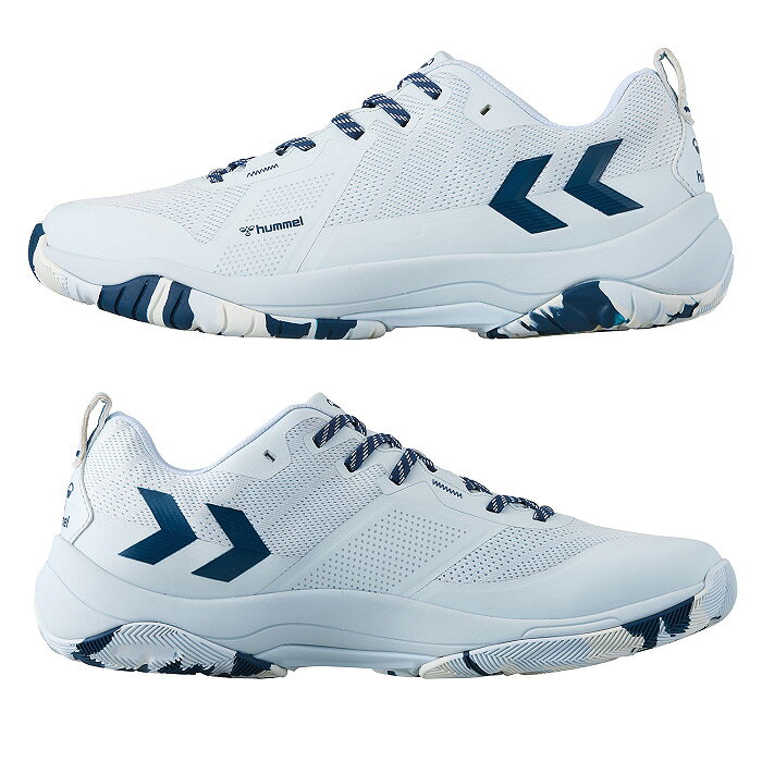 US-NEXTのヒュンメル 【 hummel 】 コメットパワー 3.0 メンズ ハンドボールシューズ 屋内 室内用 インドア用 2026〜27年秋冬新色 【 HAS8043 KOMET POWER インドア 室内 ワイド 幅広 ライトブルー 】【翌日配達対象】【メール便不可】[自社倉庫]｜アングル3