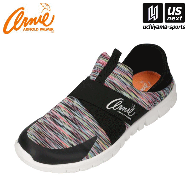 【新生活応援100円クーポン】アーニーアーノルドパーマー AN0909 レディース スニーカー ブラックレインボー（940）【メール便不可】[取り寄せ][自社倉庫]