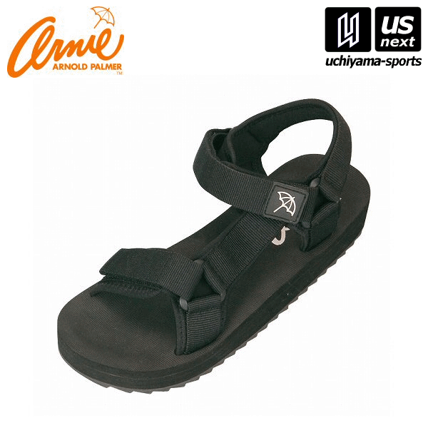 【新生活応援100円クーポン】アーニーアーノルドパーマー AN5401 レディース スポーツサンダル オールブラック（19）【メール便不可】[取り寄せ][自社倉庫]