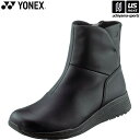 ヨネックス【 YONEX 】 レディース レザーブーツ パワークッション L124 ブラック SHWL124 靴幅3.5E 2025年継続MODEL 【 やわら...