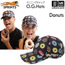 スプリンツ【 SPRINTS 】帽子 ランニングキャップ O.G.Hats Donuts Hat ドーナッツ 2024〜25年冬MODEL【 ランニング キャッ...