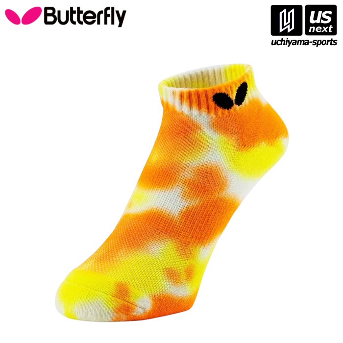 バタフライ タマス【 Butterfly/Tamasu 】卓球ソックス タイダリン・ソックス オレンジ【 92640 卓球専用ソックス ソックス 靴下 卓球用 男女兼用 メンズ レディース 練習 部活 クラブ】[M便 1/2][取り寄せ][自社倉庫]