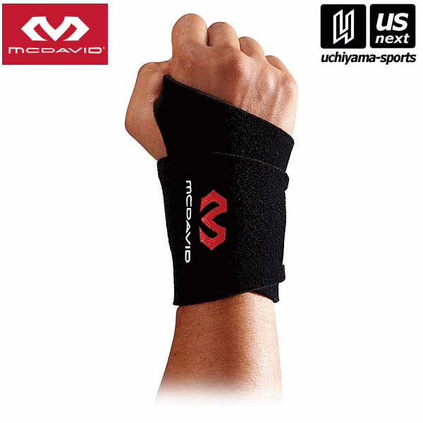 マクダビッド【McDavid】リストサポート ブラック（M451F）手首サポーター 手首用【メール便不可】[取り寄せ][自社倉庫]