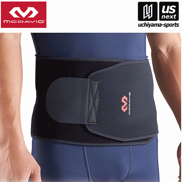 マクダビッド【McDavid】ウエストサポート ブラック（M491）腰サポーター 腰用【メール便不可】[取り寄せ][自社倉庫]