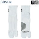 【物価高応援クーポン配布中】ゴーセン【 GOSEN 】高機能ソックス(2本指)22〜25cm ホワイト【F2503 テニス バドミントン 練習 試合 部活 クラ...
