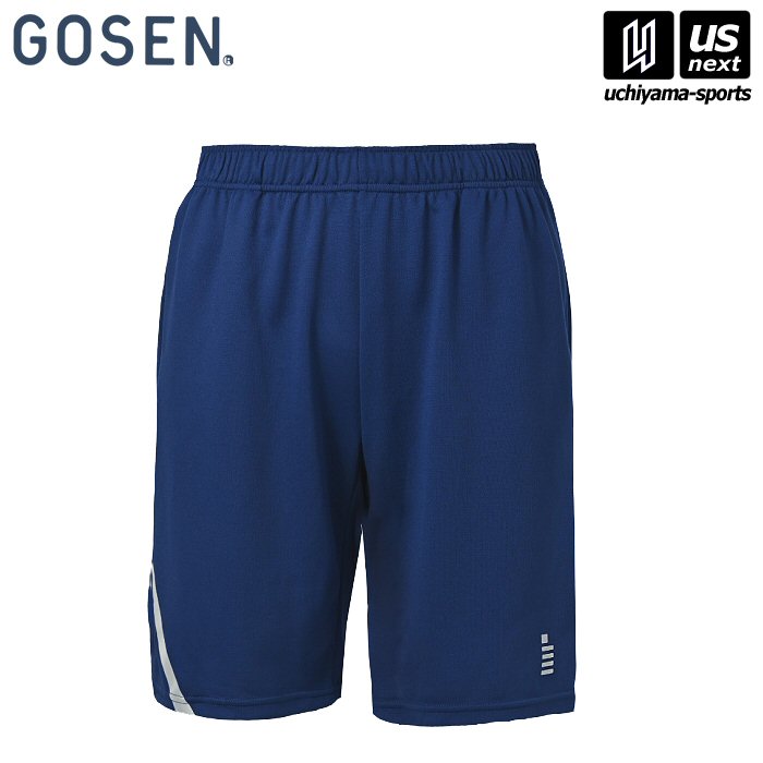 ゴーセン【 GOSEN 】ユニ ハーフパンツ ネイビー【PP2500 テニス バドミントン 公式 試合】[M便 1/1][取り寄せ][自社倉庫]