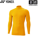 ヨネックス【YONEX】STBF1015 テニス・バドミントン ウエア(ユニ) ユニハイネック長袖シャツ イエロー 2024年継続MODEL【メール便不可】[取...
