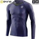 スキンズ【 SKINS 】S-3 メンズ トップス ロングスリーブ ネイビー 18121310【アンダーシャツ インナーシャツ スポーツインナー】【メール便不可...