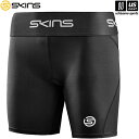 スキンズ【 SKINS 】S-1 レディース ウィメンズ ハーフタイツ ブラック 18271140【タイツ スパッツ ハーフ丈 ハーフスパッツ】【メール便不可】...