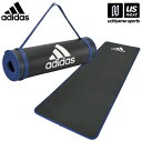 アディダス 【 adidas 】 フィットネス トレーニングマット TRAINING MAT 【 ADMT12235BL ストレッチ トレーニング フィットネス ヨガマット 宅トレ 健康 】【あす楽対応】【メール便不可】[自社倉庫]