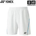 ヨネックス【YONEX】 テニス バドミントン ユニセックス 15124 ニットハーフパンツ 011(ホワイト) 2024年継続MODEL【メール便不可】[取り...