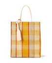 ★SALE【B'2nd】Ele Sac(エルサック)PAPIRO S/かごトートS_7851975126 レディース トートバッグ 肩掛け 縦型 夏 チェック ...