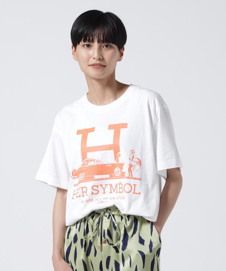 【B'2nd】Kare/ME（カーミー）H MM Tシャツオレンジプリント_7852232020