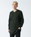 ★SALE｜【GARDEN】crepuscule /クレプスキュール/SHORT LENGTH LAME V-NECK KNIT ※セール/アウトレット品につき交換 返品不可