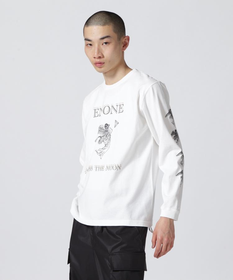 ★SALE【B 039 2nd】ENONE エノン/ACROSS THE MOON PRINT TEE ※セール/アウトレット品につき交換 返品不可