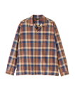 【B 039 2nd】MINEDENIM（マインデニム）TWN Check Open Collar L/S SH メンズ 国内正規品 チェックオープンカラー長袖シャツ