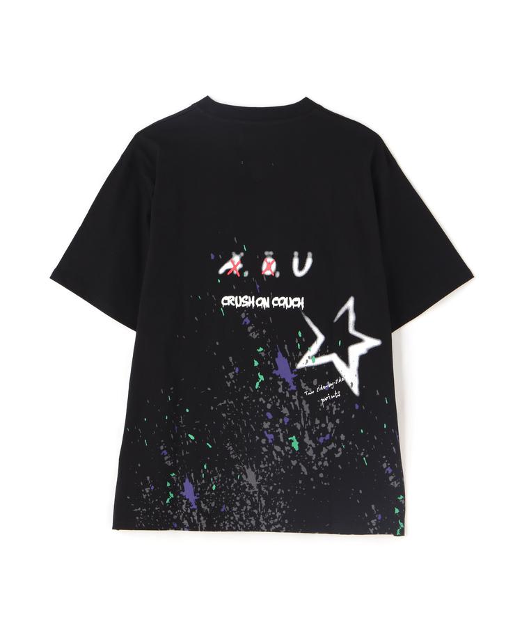 【LHP】【WEB&DEPOT限定】UMLAUT/ウムラウト/タギング ペイントTEE